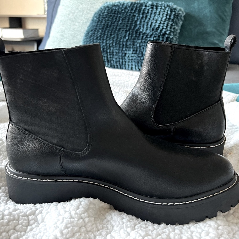 Chunky Black Ankle Boots